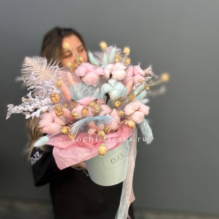 Авторский бокс с сухоцветами №2 в Тюмени