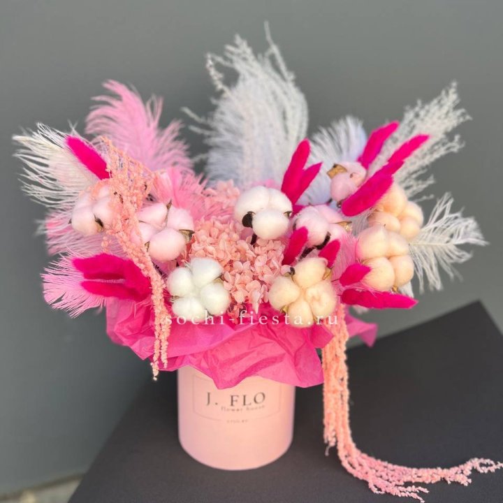 Авторский бокс с сухоцветами №1 в Тюмени