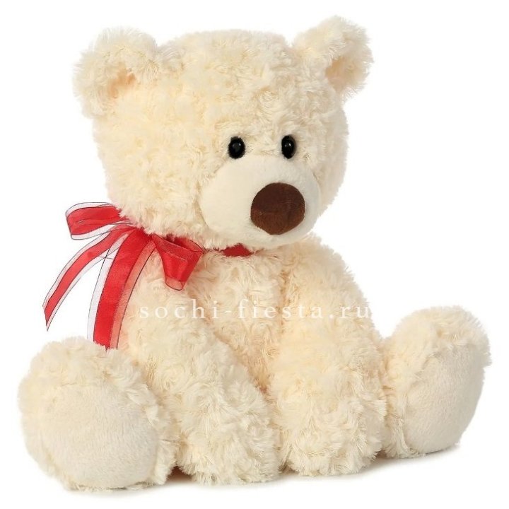 Белый плюшевый мишка  в Тюмени