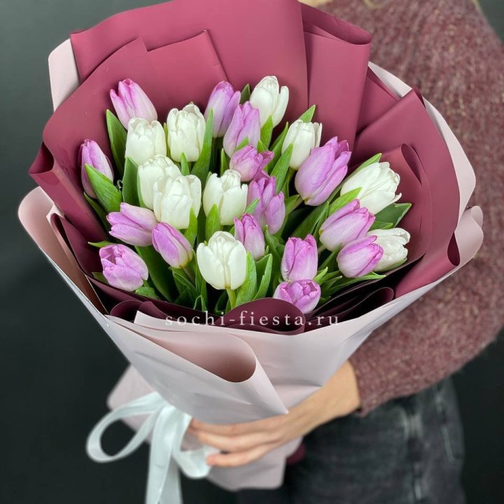 25 тюльпанов микс в Тюмени