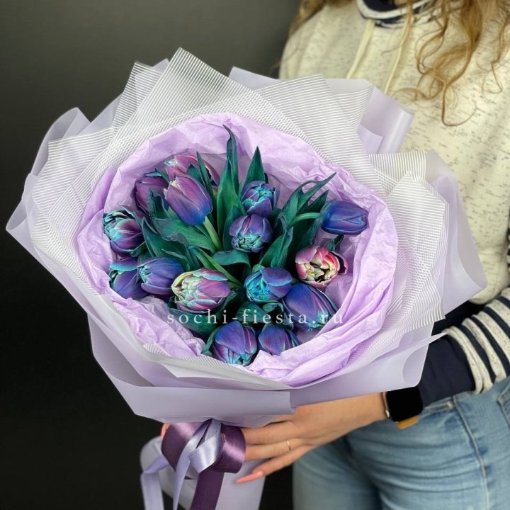 Букет тюльпанов "Пандора" в Тюмени