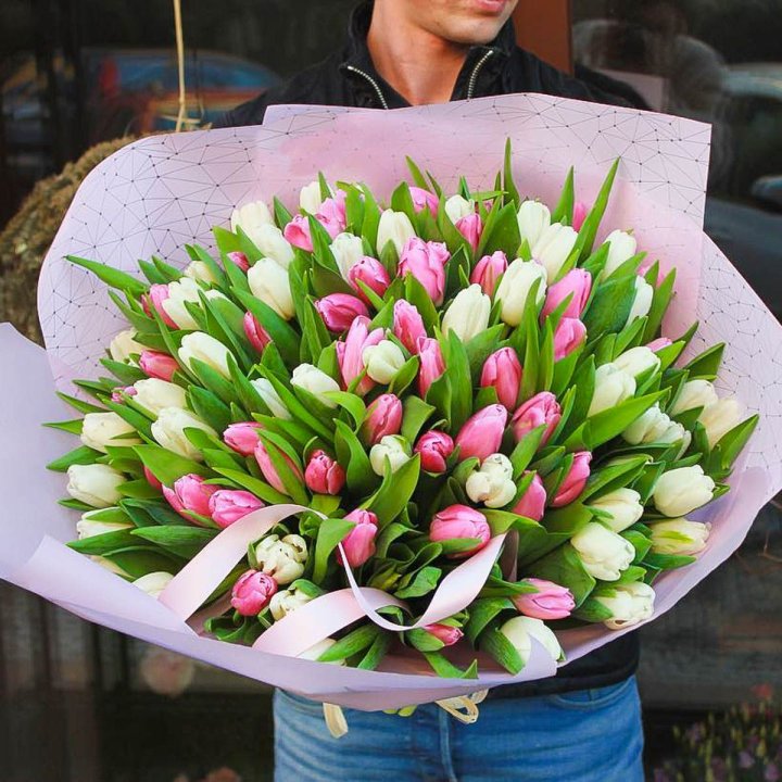 101 тюльпан микс в Тюмени